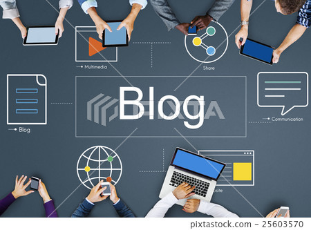 Technology Communication Icons Symbols Concept 25603570
