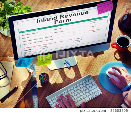 Inland Revenue Form Details Concept 25603806