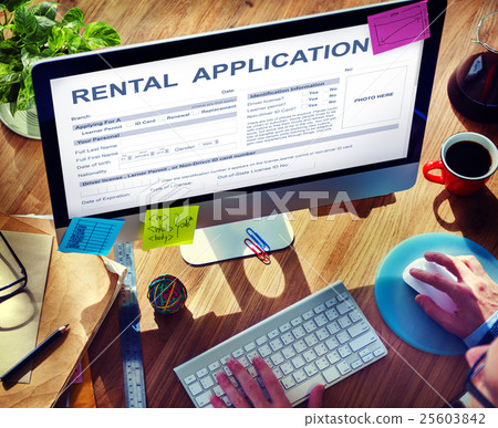 Rental Application Form Financial Concept 25603842