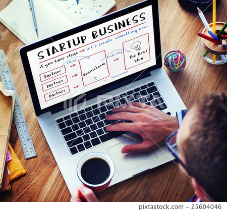 Startup Business Plan Brainstorming Graphic Concept 25604046