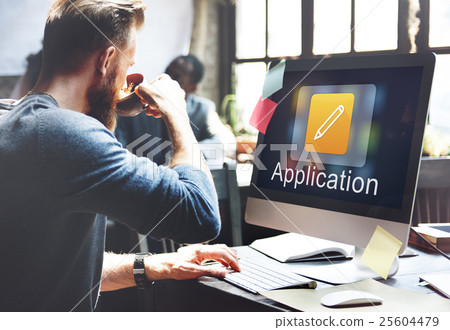 Mobile Application Design Illustrator Creativity Concept 25604479