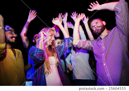 Group Of People Dancing Concept 25604555