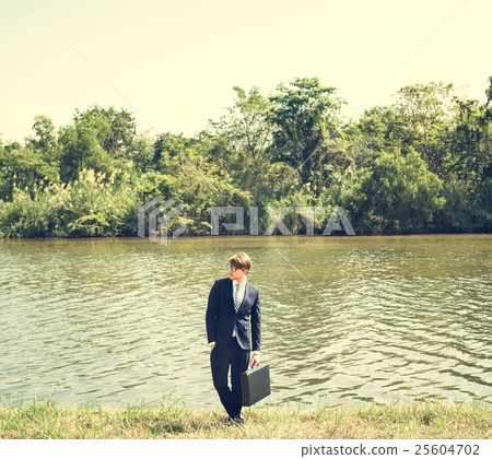 Businessman Aspiration Strategy Planning Vision Concept 25604702