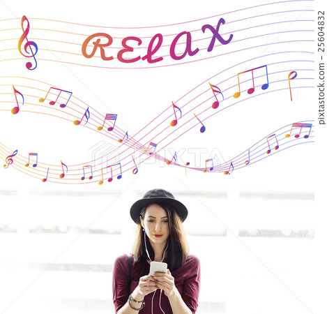 Music Notes Entertainment Melody Listening Concept 25604832