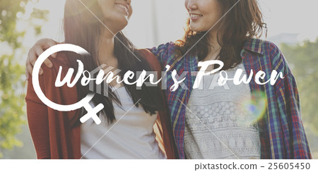 Female Women Equal Opportunities Concept Female Women Equal Opportunities Concept 25605450