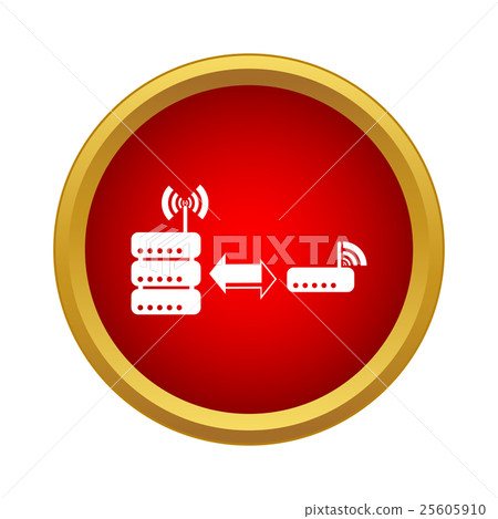 The database is connected to the router icon 25605910