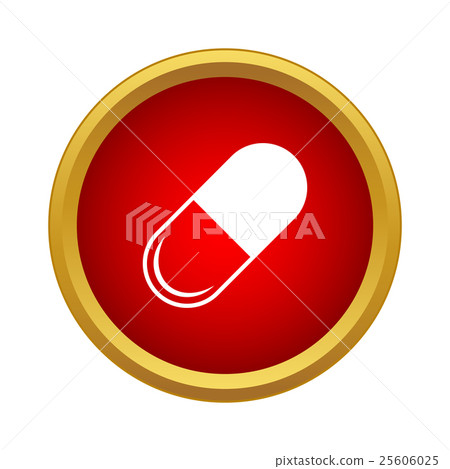 Pill icon in simple style Pill icon in simple style 25606025