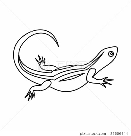 Lizard icon, outline style Lizard icon, outline style 25606544