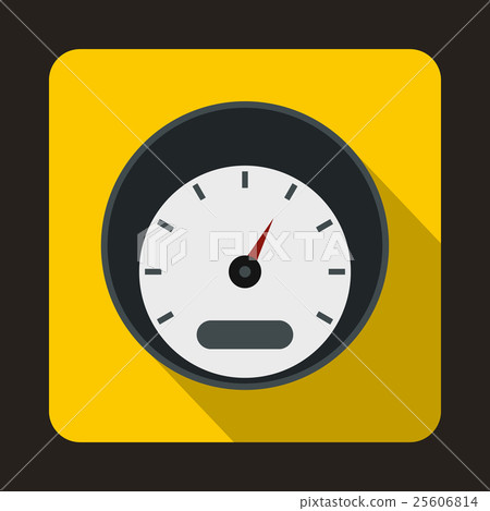 Small speedometer icon, flat style Small speedometer icon, flat style 25606814