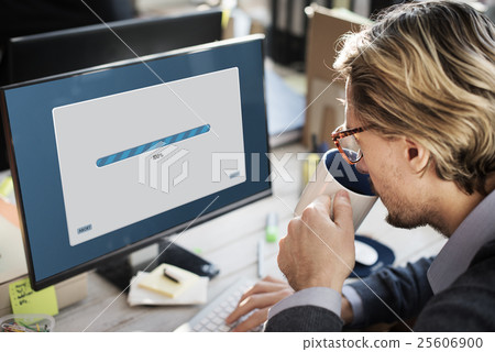 Network Software Upgrade Technology Concept Network Software Upgrade Technology Concept 25606900
