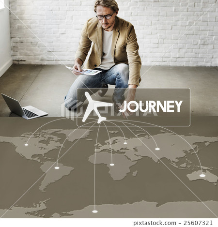 Flight Ticket Booking Destination Journey Concept 25607321