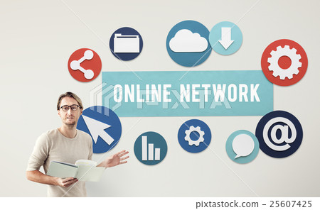 Online Network Connection Social Network Concept 25607425