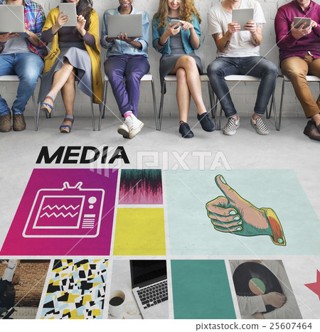 Media Digital Information Internet Social Online Concept 25607464