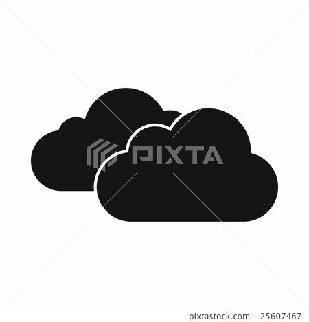 Clouds icon, simple style 25607467