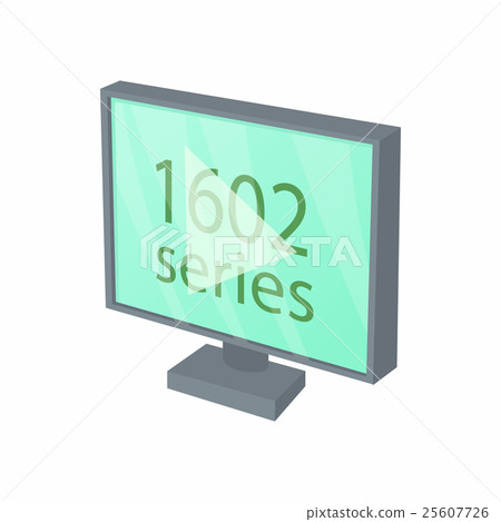 View series on TV icon, cartoon style View series on TV icon, cartoon style 25607726