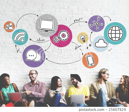 Internet Network Communication Connection Concept Internet Network Communication Connection Concept 25607829
