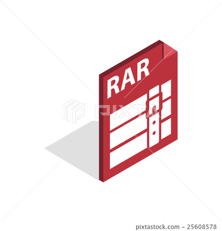 ArchiveRAR icon, isometric 3d style ArchiveRAR icon, isometric 3d style 25608578