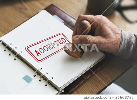 Accepted Approve Authorised Certified Decision Concept Accepted Approve Authorised Certified Decision Concept 25608785