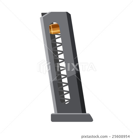 Gun magazine icon in cartoon style 25608954