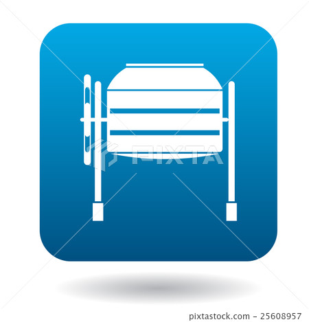 Concrete mixer icon in simple style 25608957