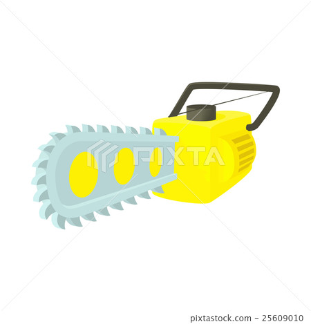 Chainsaw icon in cartoon style Chainsaw icon in cartoon style 25609010