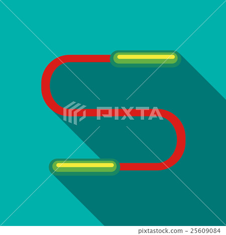 Skipping rope icon, flat style 25609084
