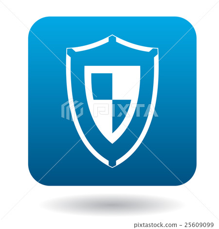 Combat shield icon, simple style 25609099