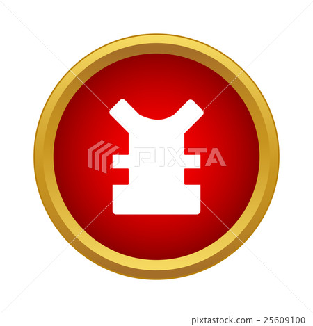 Bulletproof icon in simple style Bulletproof icon in simple style 25609100