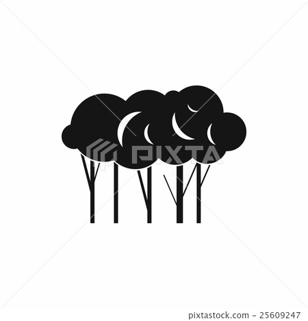 Lot of trees icon, simple style Lot of trees icon, simple style 25609247
