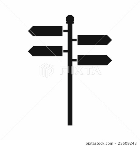 Street sign icon, simple style Street sign icon, simple style 25609248