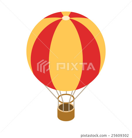 Balloon icon, isometric 3d style Balloon icon, isometric 3d style 25609302