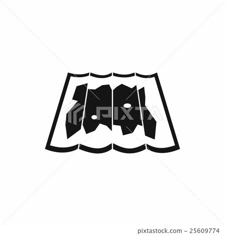 Map icon, simple style 25609774