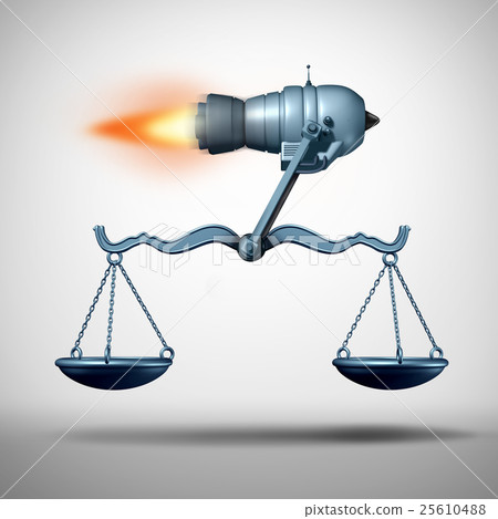 Stock Illustration: Fast Law Service