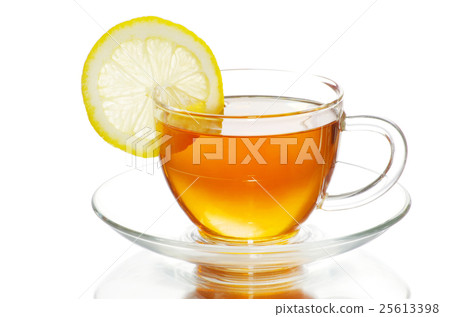Glass cup of tea Glass cup of tea 25613398