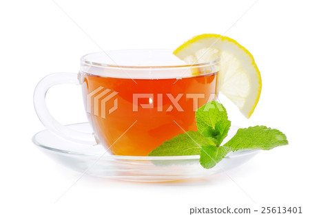Glass cup of tea Glass cup of tea 25613401