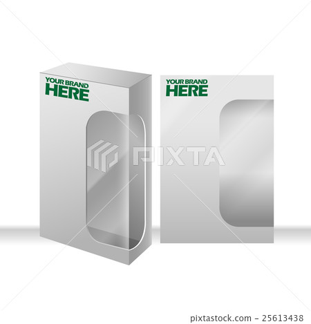 Digital vector silver transparent plastic blank 25613438