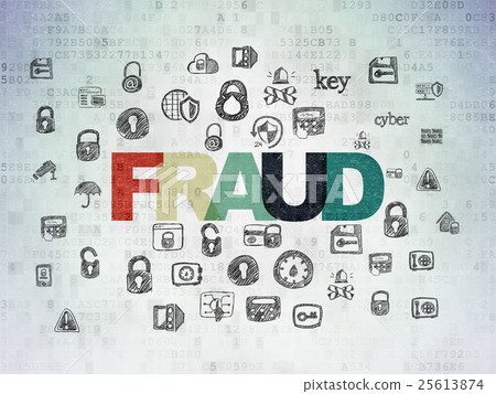 Security concept: Fraud on Digital Data Paper 25613874