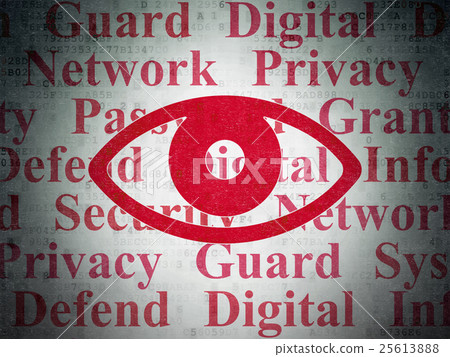 Privacy concept: Eye on Digital Data Paper 25613888