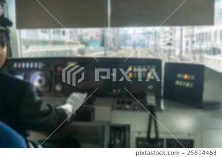 Train Conductor in blurred Train Conductor in blurred 25614463