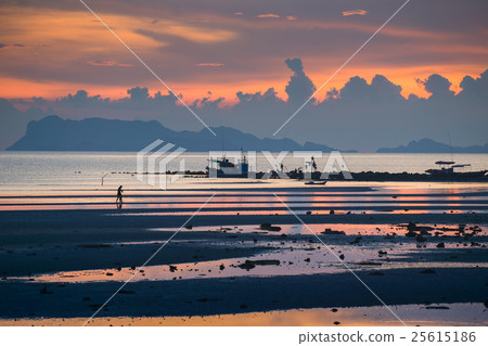 Thailand Landscape : Sunset sky over Samui Island Thailand Landscape : Sunset sky over Samui Island 25615186