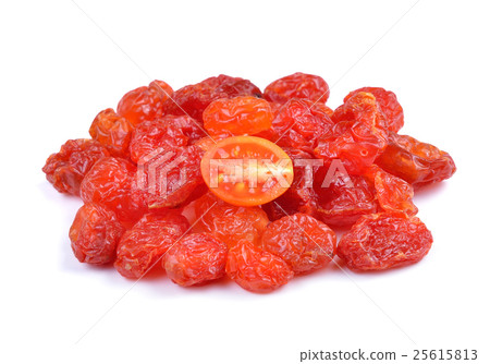 dried tomato on white background dried tomato on white background 25615813