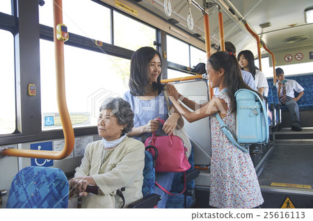Bus interior parent and child Bus interior parent and child 25616113