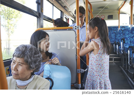 Bus interior parent and child 25616140