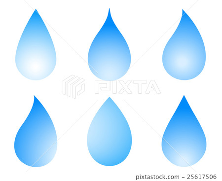blue droplet set 25617506