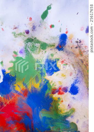 red, blue, green and yellow colors on paper red, blue, green and yellow colors on paper 25617658