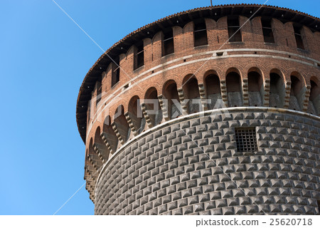 Sforza Castle in Milan Italy - Castello Sforzesco 25620718