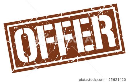 offer square grunge stamp - Stock Illustration [25621420] - PIXTA