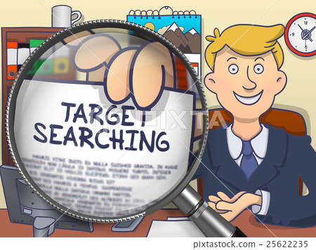 Target Searching through Lens. Doodle Design. Target Searching through Lens. Doodle Design. 25622235