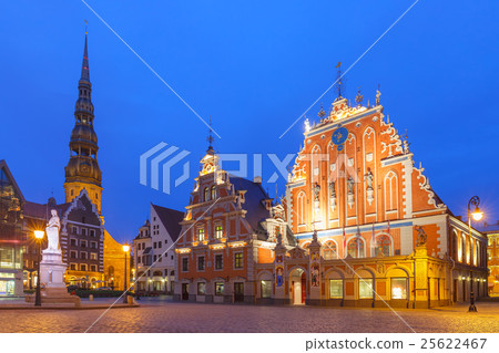 City Hall Square in the Old Town of Riga, Latvia City Hall Square in the Old Town of Riga, Latvia 25622467