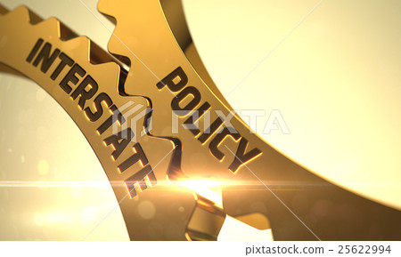 Policy Interstate on Golden Gears. 3D. 25622994